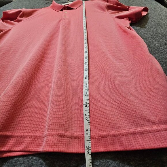 Izod Gold Polo Shirt Mens Size XXL Pink Logo Collared Short Sleeve Pullover - Picture 11 of 16